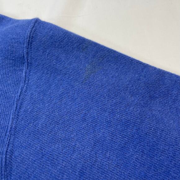 Orvis Vintage Cotton Shawl Collar Pullover Sweatshirt Blue Men's XL Heritage - Picture 8 of 8